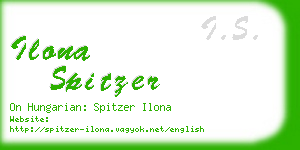 ilona spitzer business card